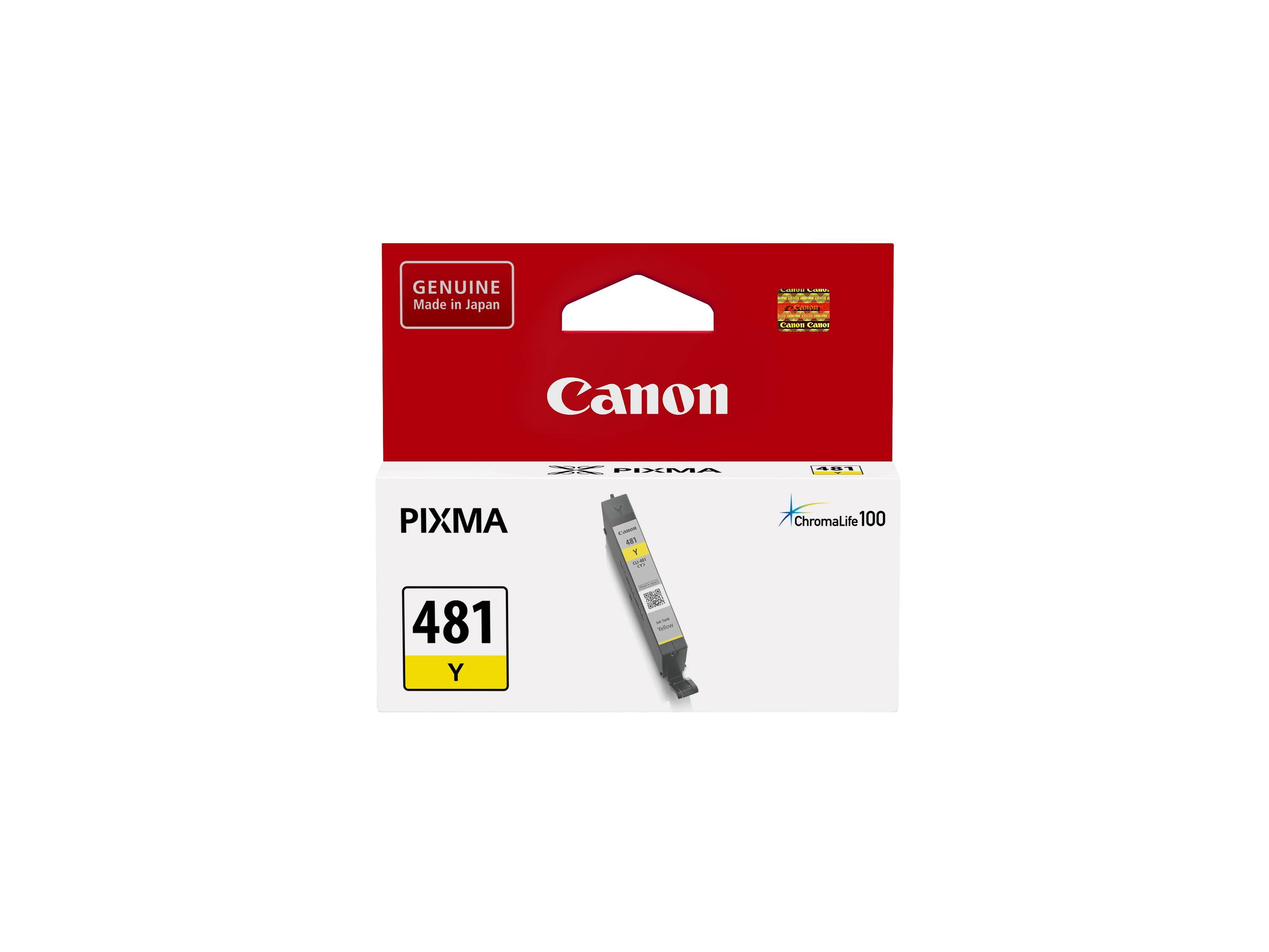 2100C001 Картридж Canon CLI-481 Y для TS6140/TS8140/TS9140/TR7540/TR8540 желтый (259 стр.)