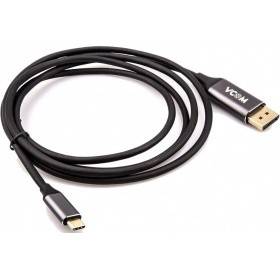 Кабель-адаптер USB 3.1 Type-Cm --> DP(m) 4K@60Hz, 1.8m , Aluminium Shell,VCOM <CU422MC-1.8M>