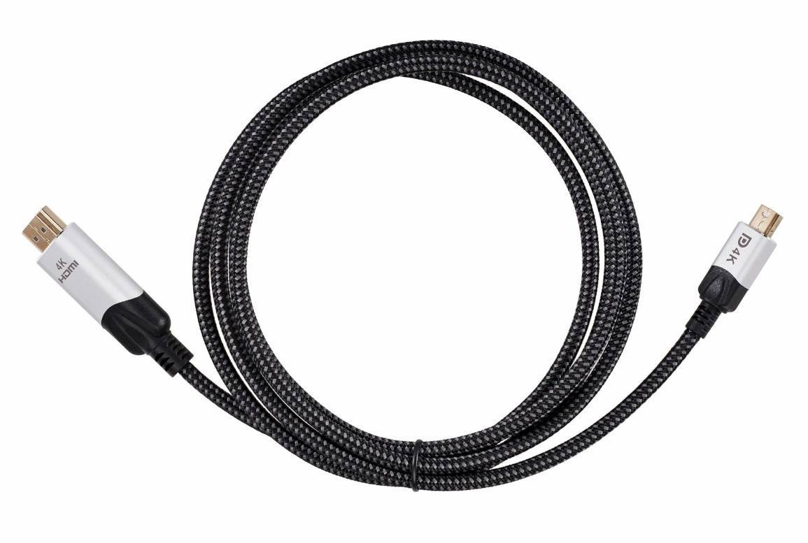 Кабель-переходник miniDisplayPort M-> HDMI M 4K@60Hz 1.8m VCOM (CG615M-1.8M)