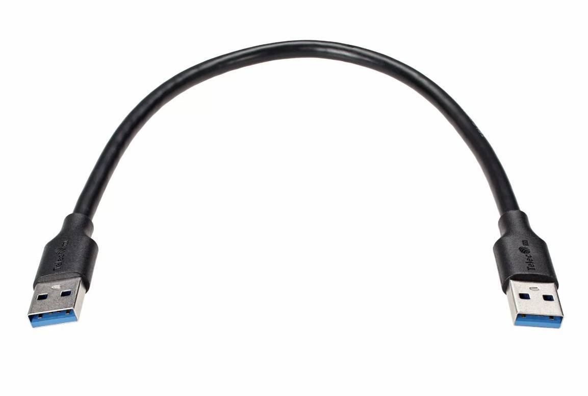Кабель соединительный USB3.0 Am-Am 0.3m медь Telecom (TUS715-0.3M)