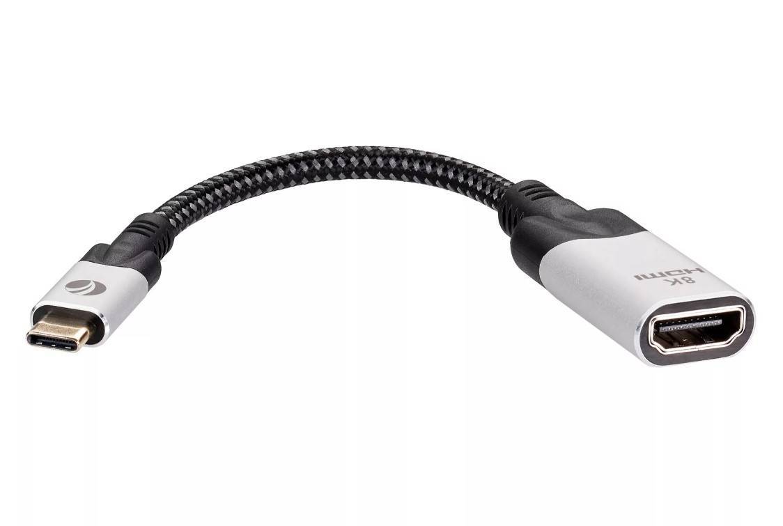 Aдаптер USB 3.1 Type-Cm --> HDMI A(f) 8K@60Hz, 0.15m ,Alum ,VCOM <CU423MV-8K>
