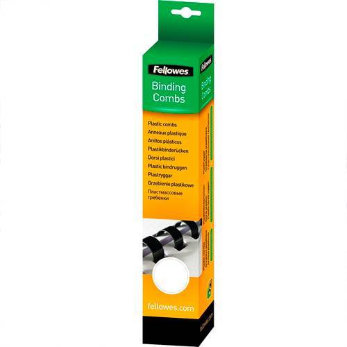 Пружина пластиковая Fellowes FS-53300, 6 мм, белый, 25 шт.