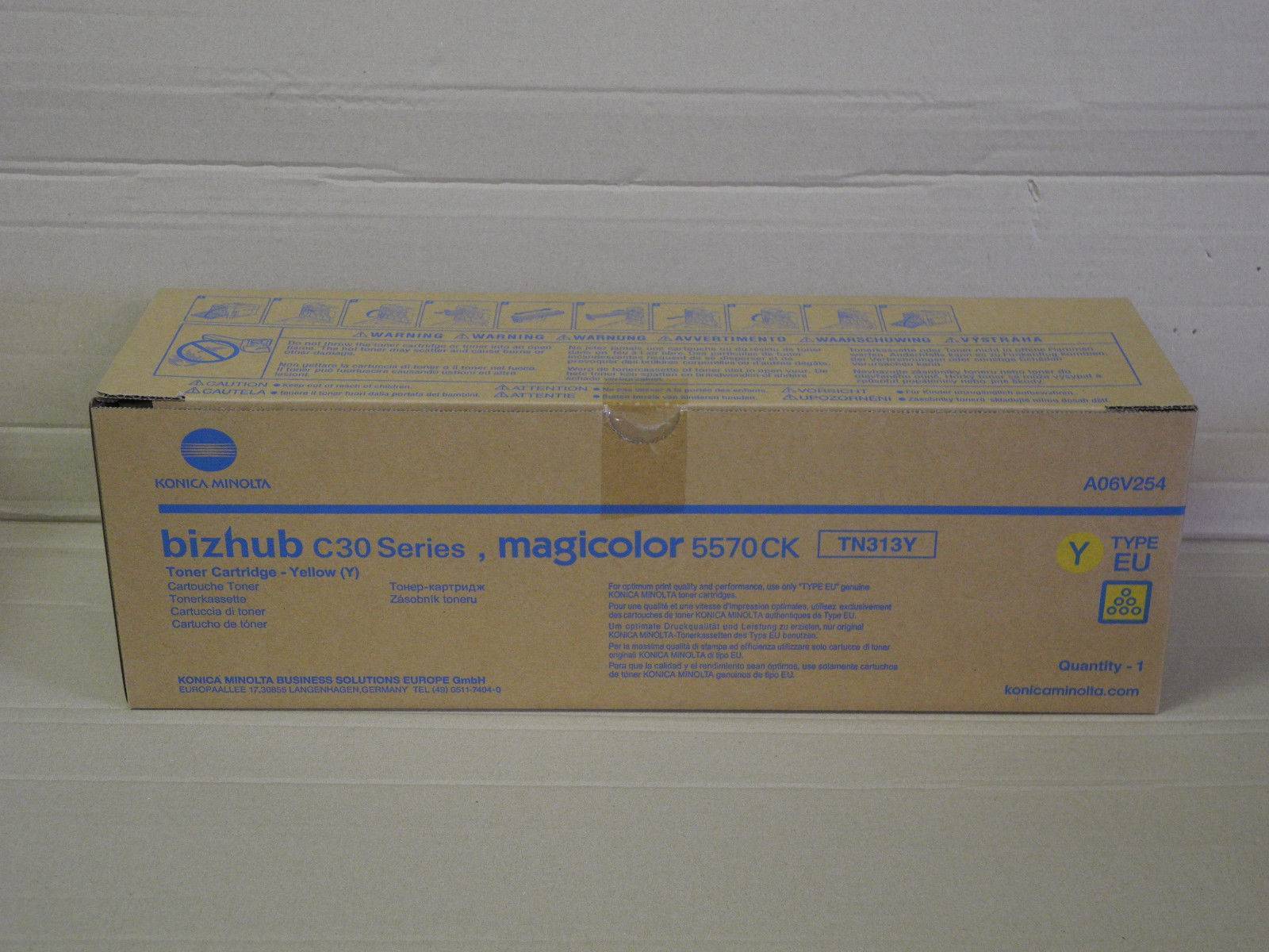 Тонер Konica-Minolta bizhub C30P/C31P/mc5570 желтый TN-313Y A06V254