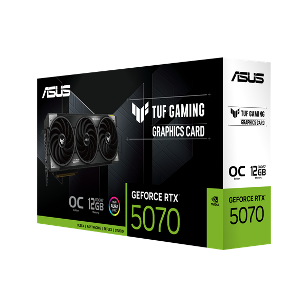 Видеокарта ASUS TUF-RTX5070-O12G-GAMING//RTX5070,HDMI*2,DP*3,12G,D7; 90YV0LZ0-M0NA00