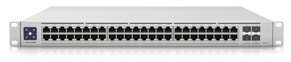 Коммутатор Ubiquiti Switch Enterprise 48 PoE Layer 3, PoE switch with (48) 2.5GbE, 802.3at PoE+ RJ45 ports and (4) 10G SFP+ ports. (существенное повреждение коробки)