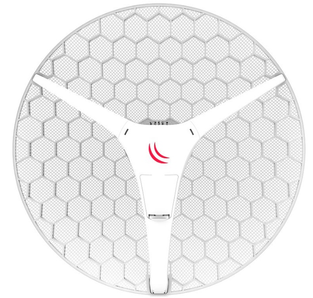 Точка доступа MikroTik LHG XL HP5 with 27dBi 5GHz antenna, Dual Chain High Power 802.11an wireless, 600MHz CPU, 64MB RAM, 1x LAN, POE, PSU, RouterOS L3