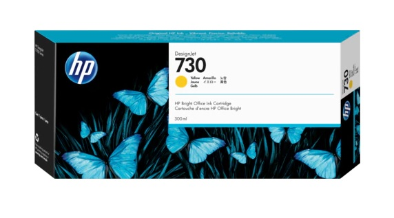 Картридж Cartridge HP 730 для DesignJet T1600/T1700/T2600, 300 мл, желтый