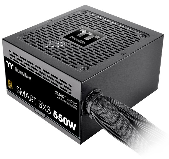 Блок питания Thermaltake Smart BX3 550W, ATX 3.1, APFC, 12cm Fan, 80+ Bronze, Non Modular, Retail