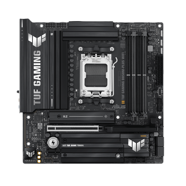 Материнская плата ASUS TUF GAMING B850M-PLUS WIFI, AM5, B850, 4*DDR5, 4*SATA, 3*M.2, 7*USB 3.2, 4*USB 2.0, Type-C, 2*PCIx16, 1*PCIx1, DP+HDMI, mATX; 90MB1IY0-M0EAY0