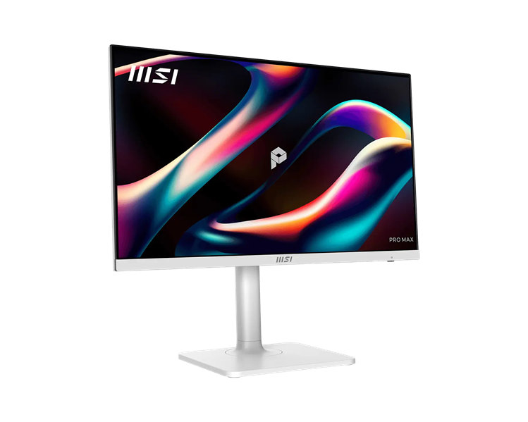 Монитор MSI PRO MAX 241PHW E14 23,8" 16:9 FHD(1920x1080)  IPS Flat,4ms(GTG),1500:1,100M:1,300nit,HDMI,DP,2xUSB Type-A,USB Type-B,USB Type-C,Speaker,Tilt,Swivel,Height,Pivot,144Hz,White,1y w-ty