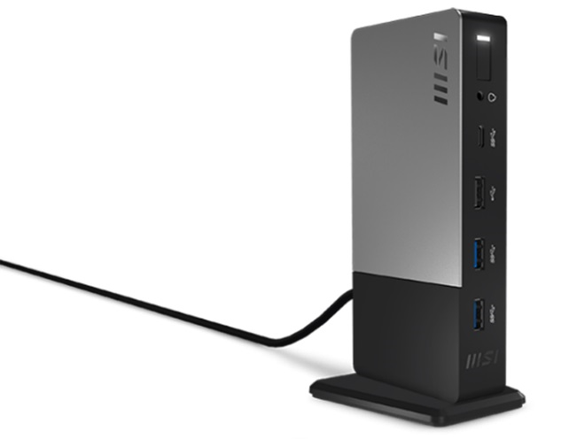 Док-станция MSI 957-1P151E-023, USB Type-C, USB Type-C/USB3.2Gen2/DP/USB Type-C/USB3.2 Gen2/USB Type-A USB 3.2 Gen2/USB Type-A USB 2.0/HDMI 2.1/DP/RJ45/Combo Jack, USB Type-C