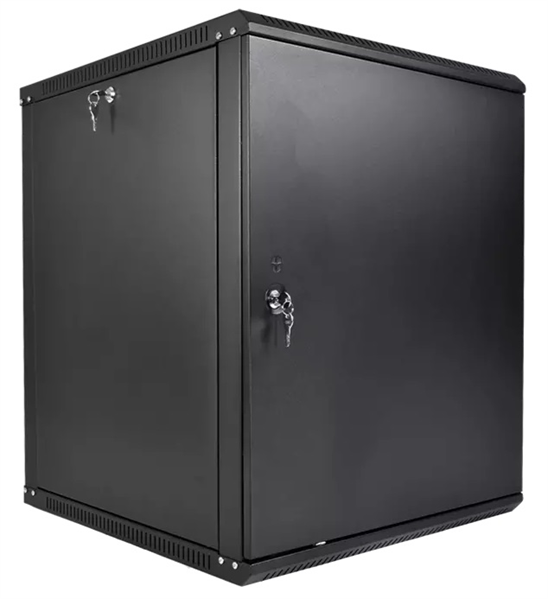 Настенный шкаф ЦМО - ШРН-Э, 12U, высота-608мм, глубина-350 мм, ширина-600 мм, металлическая дверь, съемные стенки, max-85кг, полезная глубина-300мм, цвет чёрный, ШРН-Э-12.350.1-9005