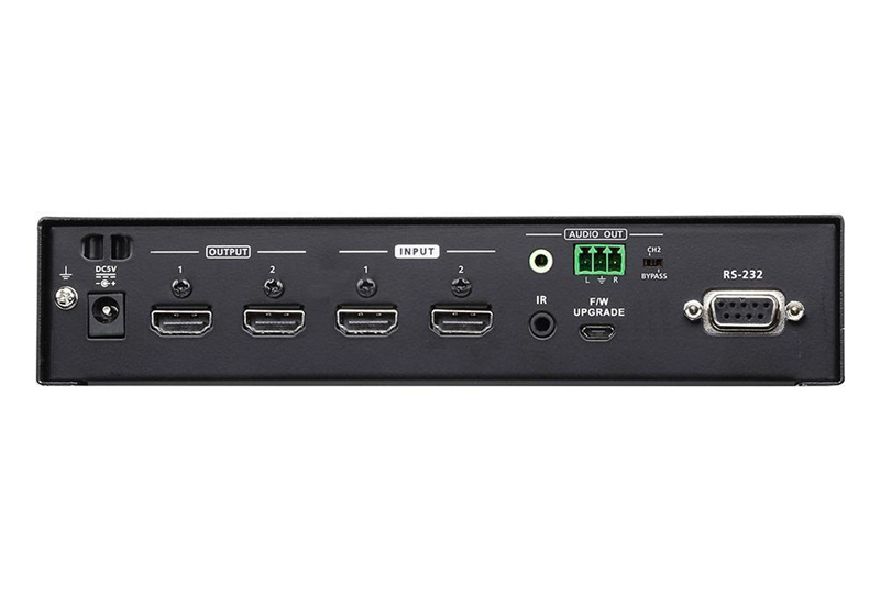 Матричный коммутатор с извлекателем звука Aten ProAV-green: 2x2 True 4K HDMI Матричный коммутатор с извлекателем звука