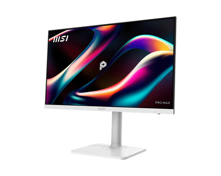 Монитор MSI PRO MAX 241PHW E14 23,8" 16:9 FHD(1920x1080)  IPS Flat,4ms(GTG),1500:1,100M:1,300nit,HDMI,DP,2xUSB Type-A,USB Type-B,USB Type-C,Speaker,Tilt,Swivel,Height,Pivot,144Hz,White,1y w-ty