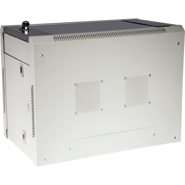 Шкаф коммутационный Lanmaster (TWT-CBWPG-6U-6X4-GY) настенный 6U 600x400мм пер.дв.стекл 60кг серый