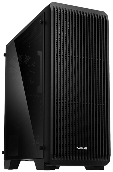 корпус ZALMAN S2 TG, ATX, BLACK, TEMPERED GLASS WINDOW, 2x3.5", 2x2.5", 2xUSB2.0, 1xUSB3.0, FRONT 2x120mm (существенное повреждение коробки)
