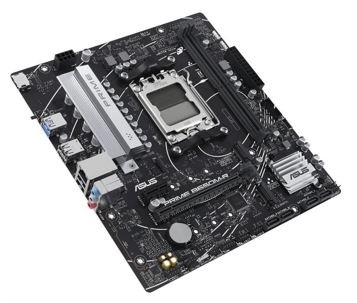 Материнская плата ASUS PRIME B650M-R, AM5, B650, 2*DDR5, 4*SATA, 2*M.2, 2*USB 3.2, 4*USB 2.0, 2*PCIx16, 1*PCIx1, HDMI, mATX; 90MB1H30-M0EAY0