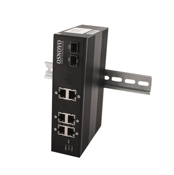 Промышленный PoE коммутатор Gigabit Ethernet OSNOVO SW-8062/IC Промышленный PoE коммутатор Gigabit Ethernet на 8 портов. Порты: 6 x GE (10/100/1000Base-T) с PoE (до 25W) + 2 x GE SFP (1000Base-X). Вход для резервного питания. Встроенная грозозащ