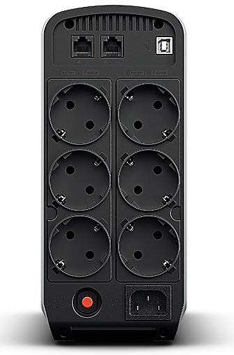 Источник бесперебойного питания Cyberpower CP900EPFCLCD Line-Interactive 900VA/540W USB/RJ11/45 (6 EURO) (существенное повреждение коробки)