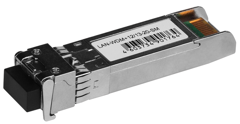 LAN-WDM+12/13-20-SM Модуль SFP+ WDM 10GBASE-LR/LW, LC, Tx/Rx: 1270/1330nm,  20km,  Cisco