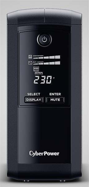 Источник бесперебойного питания Cyberpower VP700ELCD Line-Interactive 700VA/390W USB/RS-232/RJ11/45  (4 EURO) (незначительное повреждение коробки)