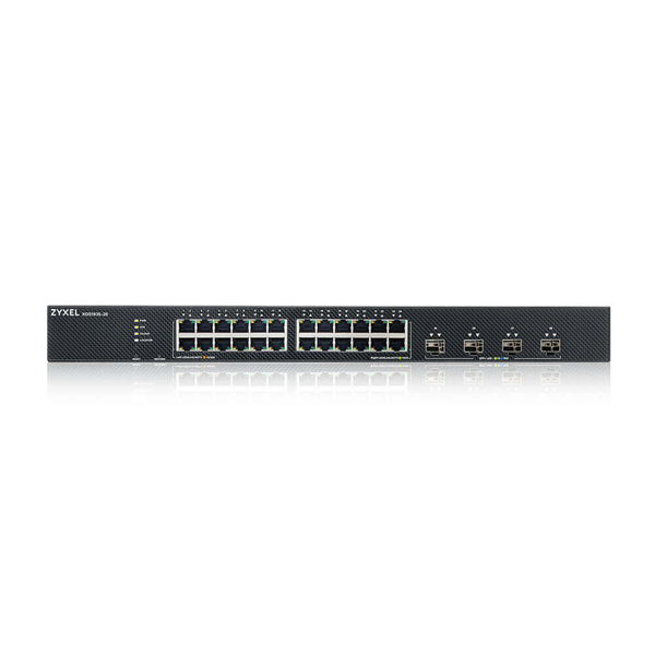 Коммутатор/ XGS1935-28, 28 Port Smart Managed Switch, 24x Gigabit Copper and 4x 10G SFP+, hybrid mode, standalone or NebulaFlex Cloud