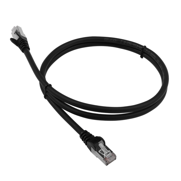 Патч-корд Lanmaster LAN-PC45/S6-5.0-BK FTP RJ-45 вил.-вилка RJ-45 кат.6 5м черный LSZH