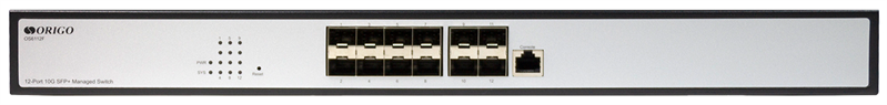 Коммутатор ORIGO Управляемый L3 коммутатор, 12x10GBase-X SFP+, консольный порт RJ-45, комплект для установки в 19" стойку