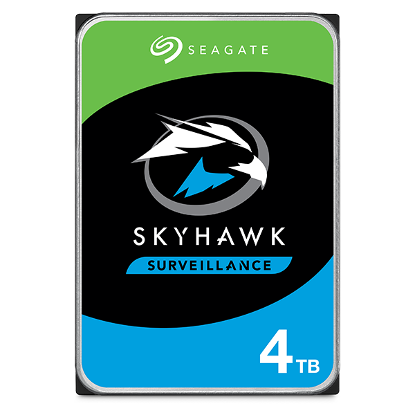 Жесткий диск Seagate Skyhawk HDD 3.5" SATA 4Tб, 5400 rpm, 256Mb buffer, 512e/4Kn, CMR, ST4000VX013, 1 year