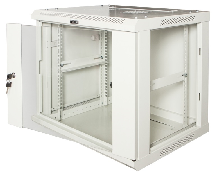 Шкаф коммутационный Lanmaster (TWT-CBWPG-6U-6X8-GY) настенный 6U 600x800мм пер.дв.стекл 60кг серый 368мм IP20