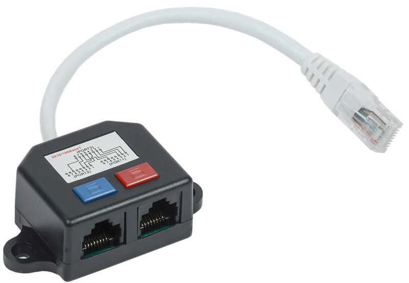  ITK Разветвитель (Y-адаптер) кат. 5Е 2xRJ45-1хRJ45