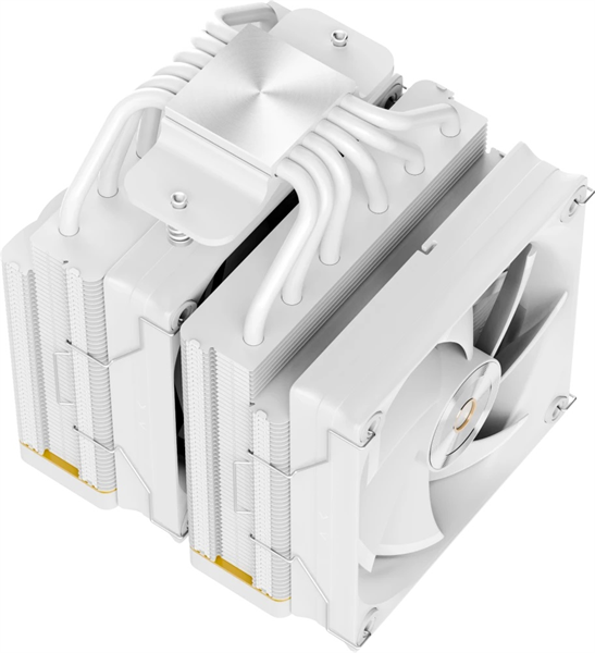 Кулер для процессора Ocypus Iota A62 WH, 2x120mm FAN, Display Panel, 6 HEAT PIPES, 4-PIN PWM, 500-2000 RPM, 29DBA, FDB, LGA115X/1200/1700/18XX, AM4/AM5