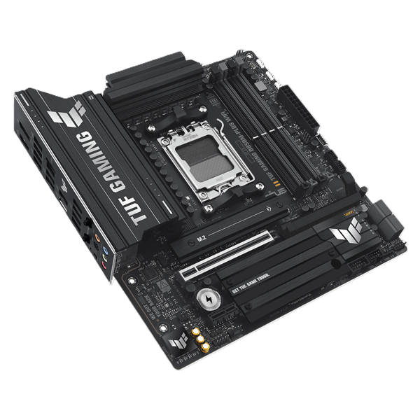 Материнская плата ASUS TUF GAMING B850M-PLUS WIFI, AM5, B850, 4*DDR5, 4*SATA, 3*M.2, 7*USB 3.2, 4*USB 2.0, Type-C, 2*PCIx16, 1*PCIx1, DP+HDMI, mATX; 90MB1IY0-M0EAY0