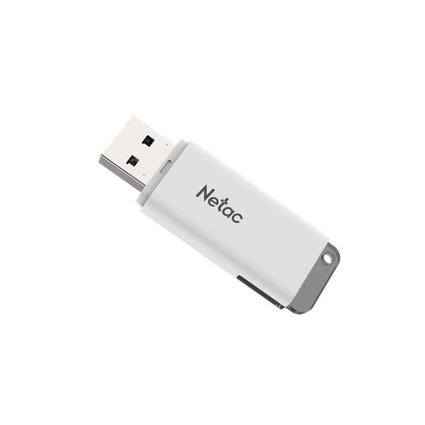 Флешка USB Netac U185 64Gb <NT03U185N-064G-30WH>, USB 3.0, с колпачком, пластиковая белая