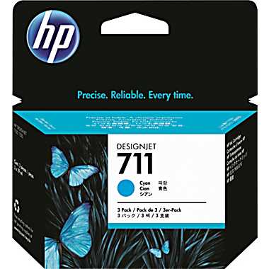  Cartridge HP 711 для DJ T120/T125/T130/T520/T525/T530, голубой (29мл) (незначительное повреждение коробки)