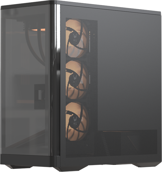 корпус Formula V Line Crystal U9 PA Black, ATX, TYPE-C*1, USB3.0*2, Curved Glass, SIDE 3x PERFORMANCE ARGB, REAR 1x PERFORMANCE ARGB