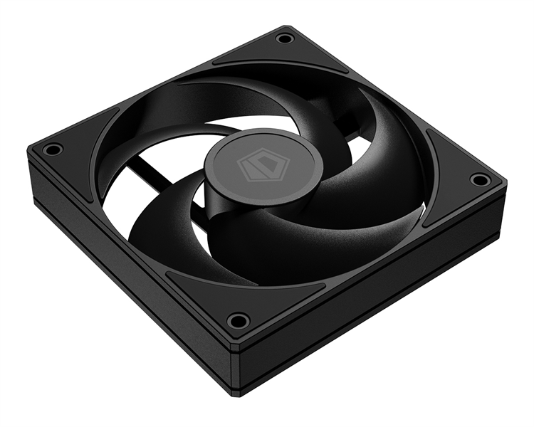 Вентилятор для корпуса ID-COOLING AS-120-K 120x120x25мм (60шт./кор, PWM, резиновые углы, черный, 300-2000об/мин, супертихий) BOX