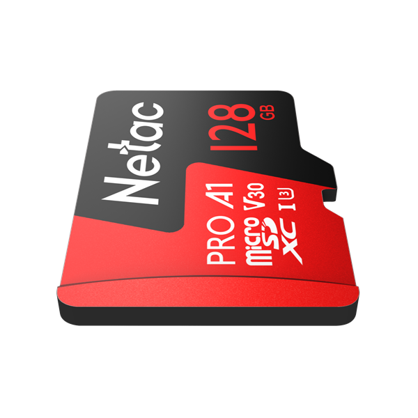 Карта памяти Netac - P500 Extreme Pro, microSDXC, read speed 100Mb/s, UHS-I Class 3, Class 10, 128GB, NT02P500PRO-128G-R