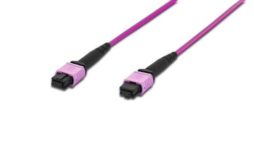 Кабель Lanmaster LAN-12M-12M/OM4B-15 12 волокон OM4, тип B (Key Up-Key Up), низкие потери,  LSZH,  15  м, розовый