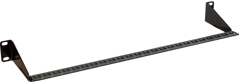 LAN-CMB-19 Организатор коммутационных шнуров Lanmaster 19" 1HU 104 мм Г горизонтальный только с патч-панелями LANMASTER модели 2010 года цвет: чёрный (поддерживающая скоба)