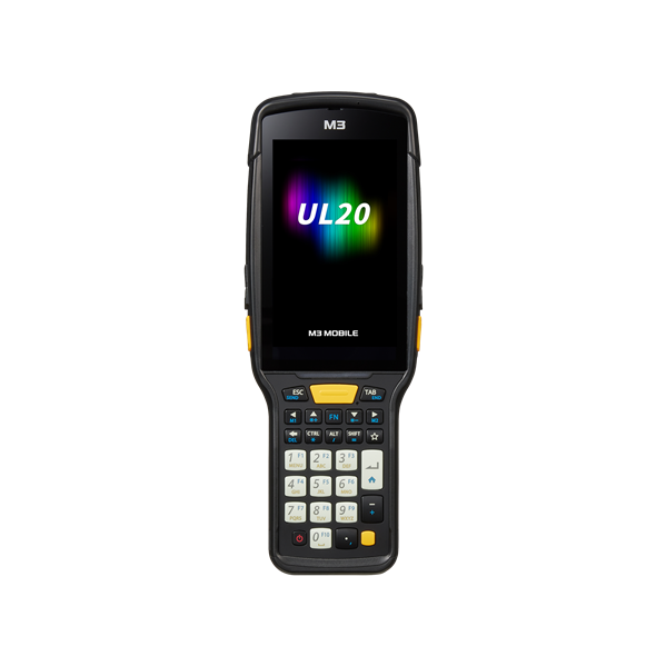 Терминал сбора данных M3 Mobile UL20X Android 10.0 GMS, FHD, LTE(4G), 802.11 a/b/g/n/ac, SE5800 ER, Rear Camera, BT, GPS, NFC(HF), 4G/64G, 28K, Std Bat incl & Bullet Proof Film, Hand Strap. Req CRD&PWR