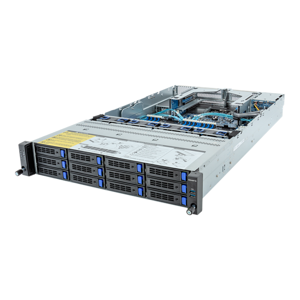 Шасси серверное Gigabyte Server Platform R283-S94 / 2U / 2xIntel (Gen 4/5) / 2xHS / 32xDIMM / 12xLFF SAS/SATA + 2xSFF SAS/SATA / 2x1GbE / 2xOCP 3.0 / 4xFHHL / 2x1300W / Rails / 1Y