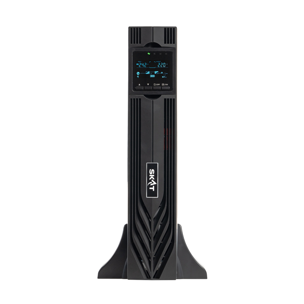 Источник бесперебойного питания  (8764) SKAT-UPS 1500-RACK-ON-3X9 P3 - ИБП 1500 Вт, On-Line, синус, встр. АКБ 36В (3x9Ач), 2хSchuko