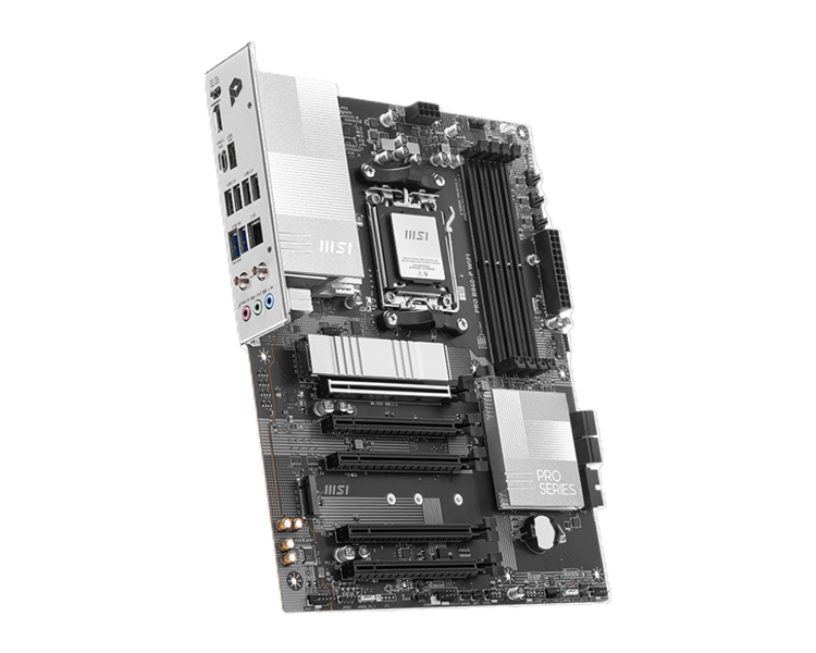 Материнская плата MSI PRO B840-P WIFI ,B840,AM5,4DDR5,5PCI-Ex16,2M.2,4SATA3,2USB10G(1A+1C),5USB5G