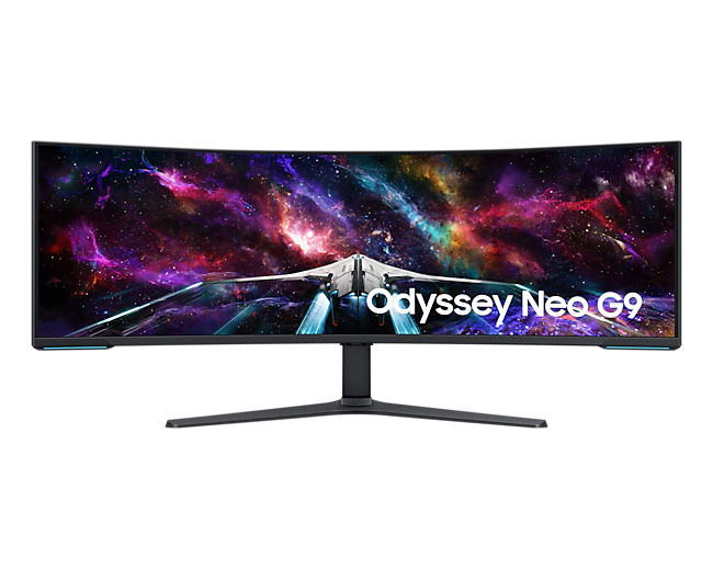 Монитор Samsung 57" Odyssey Neo G9 S57CG952NI Curved VA 32:9 7680x2160x240Hz 1ms 2500:1 420cd 178/178 mini DP; 3xHDMI; 2xUSB 3.0 Tilt Swiv HAS VESA black