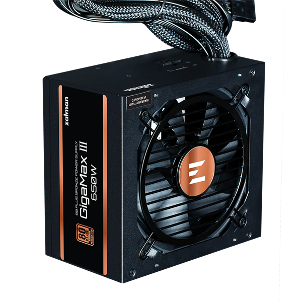 Блок питания Zalman ZM650-GV3, 650W, ATX12V v3.0, Gen 5.0, APFC, 12cm Fan, 80+ Bronze, Retail