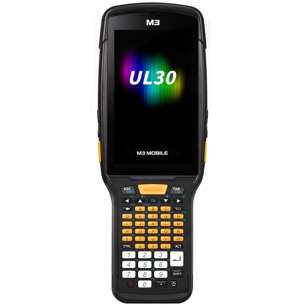 Терминал сбора данных M3 Mobile UL30F Android 14.0 GMS, HD, 802.11 a/b/g/n/ac/ax, SE4770, Rear Camera, BT5.3, NFC(HF), 8G/128G, 53K, 6700mAh Bat for low temperature & Bullet Proof Film, Hand Strap. Req CRD&PWR