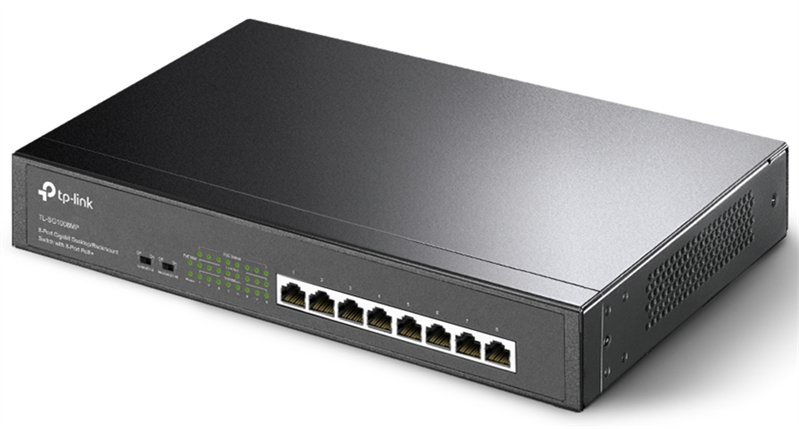 Коммутатор TP-Link TL-SG1008P, 4×1GbE PoE+, 4×1GbE, 64W