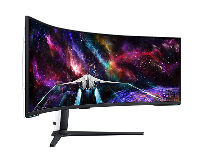 Монитор Samsung 57" Odyssey Neo G9 S57CG952NI Curved VA 32:9 7680x2160x240Hz 1ms 2500:1 420cd 178/178 mini DP; 3xHDMI; 2xUSB 3.0 Tilt Swiv HAS VESA black