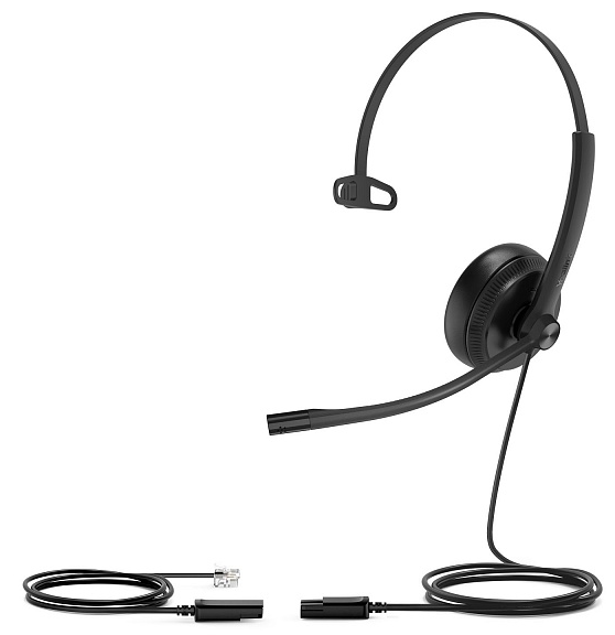 Гарнитура YEALINK YHS34 Mono Моно, Проводная, HD звук, QD, RJ9, шт